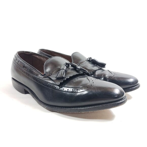 Allen Edmonds Other - Allen Edmonds Mansfield Black Leather Tassel Loafers Mens  9.5 D Classic Wingtip